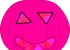 A pink jack o'lantern for halloween