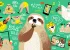 Integrate language learning sloth cartoon
