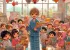 a program through which various Elementary school and Kindergarten schools around Kobe City host activities that focus on English communication and/or cultural exchange, anime style