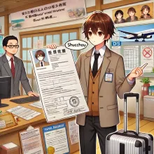 'Shucchou' for a teacher preparing for a work-related trip, such as a KICP