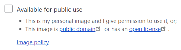 Public use screenshot