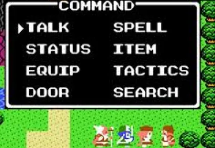 Commands screenshot of Zelda game