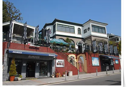 Trick picture of building exterior