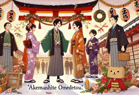 The essence of joyful New Year greetings in Japan.